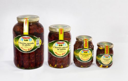 chorizo curado adobo oliva